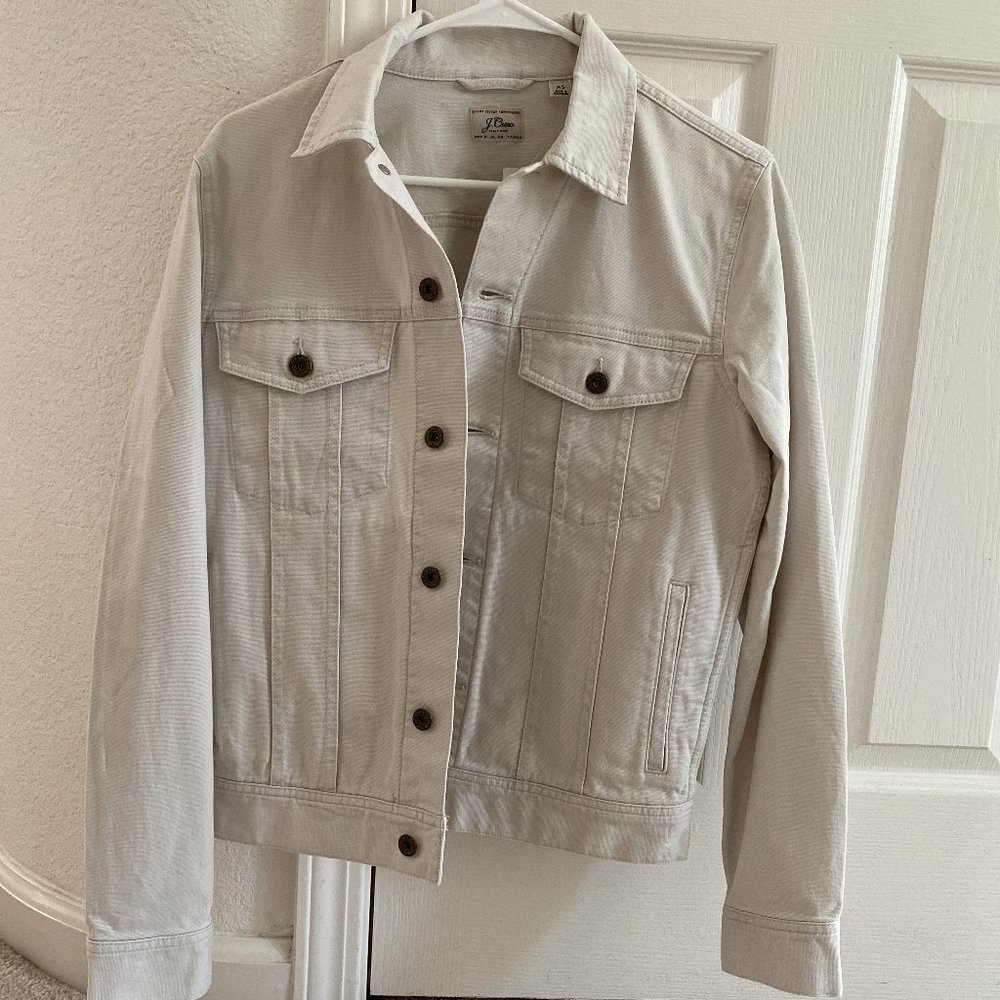 NWT J. Crew W&B Canvas Trucker Jacket in Mens XS